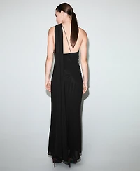 Mango Women's Asymmetrical Scarf Dress