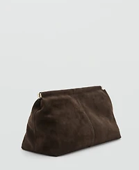 Mango Women's Suede Handbag