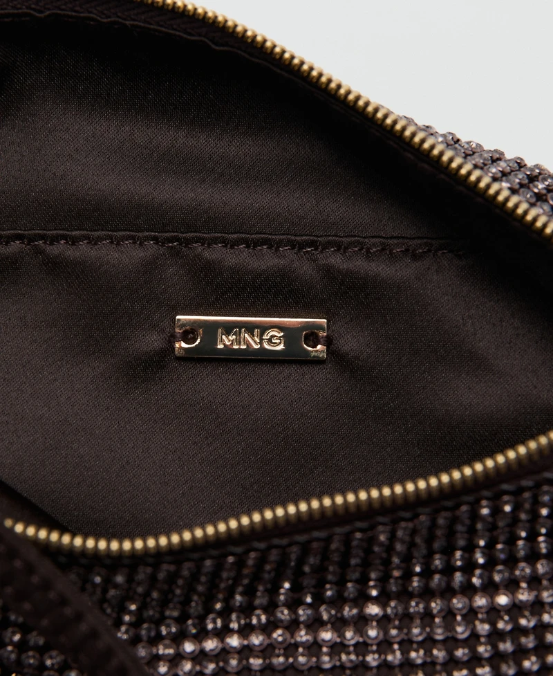 Mango Women's Rhinestones Handbag