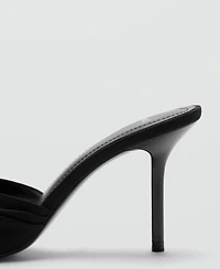 Mango Women's Bow Heel Sandals