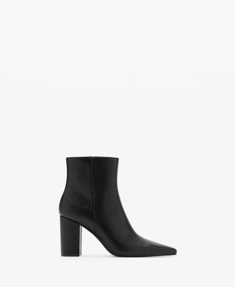 Mango Women's Block Heel Ankle Boots