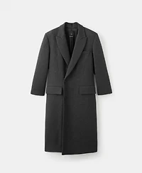 Mango Women's Long Double-Breasted Coat