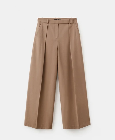 Mango Women's Straight-Leg Pleated Pants