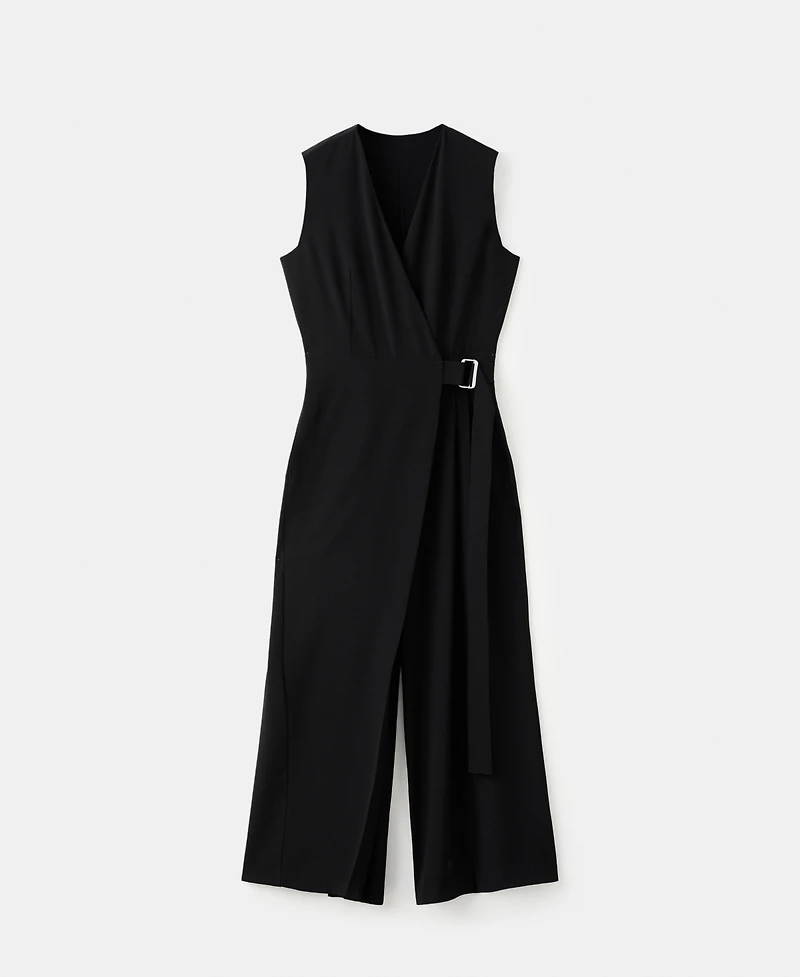 Mango Women's Belt Wrap Jumpsuit