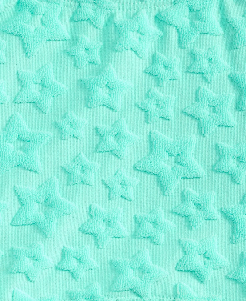 Breaking Waves Girls' 7-16 Star-Print Cut-Out One-Piece Swimsuit