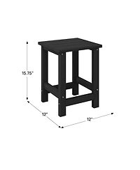 Kids Outdoor Patio Furniture Hdpe Adirondack Square Side Table