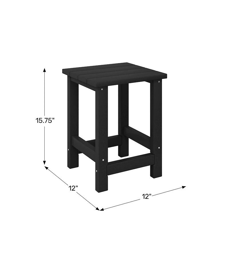Kids Outdoor Patio Furniture Hdpe Adirondack Square Side Table