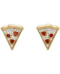 kate spade new york Cubic Zirconia Pizza My Heart Stud Earrings