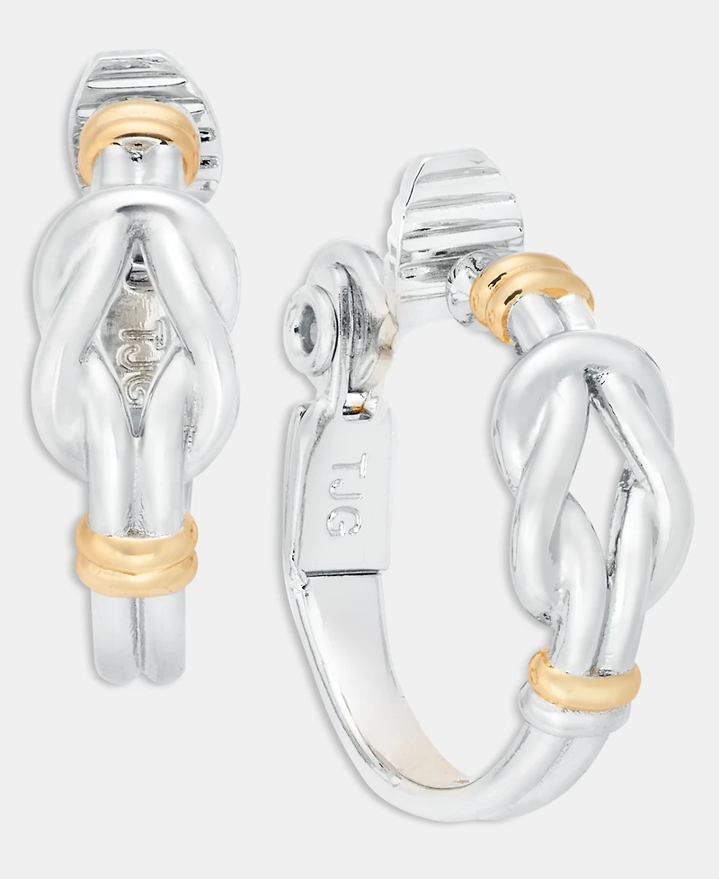Lauren Ralph Lauren Knotted Style Small Hoop Clip-On Earrings, 0.8"