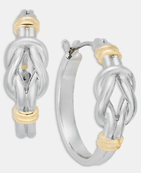 Lauren Ralph Knotted Style Small Hoop Earrings, 0.8"