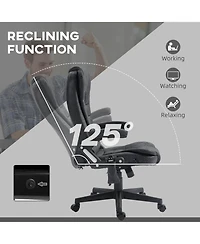 Vinsetto 6 Point Vibrating Massage Office Chair with Lumbar Heat