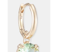 Lauren Ralph Gold-Tone Glass Stone Mixed Cut Drop Earrings