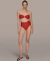 Donna Karan Women's High-Waist Bikini Bottoms