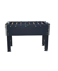 Rbied 54" Black Foosball Table, Indoor Soccer Game Table with Mdf and Steel Frame, Pvc Finish, Children's Game Table for Home Recreation