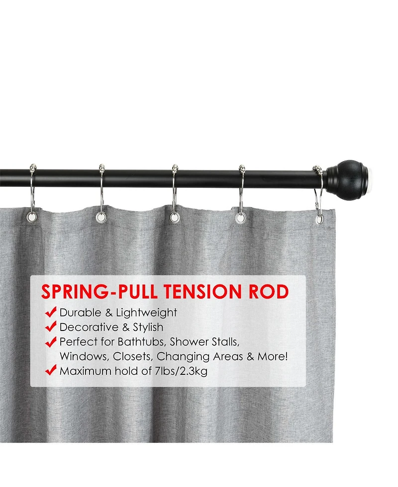 Cameo Adjustable Shower Curtain Rod 42”