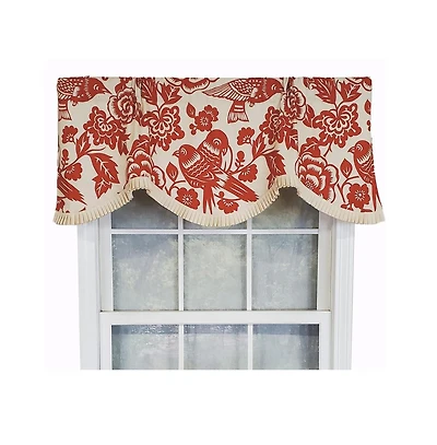 Rlf Home Modern Design Classic Lovebird Cornice Style 50" x 17" Window Valance