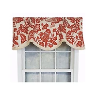 Rlf Home Modern Design Classic Lovebird Cornice Style 50" x 17" Window Valance