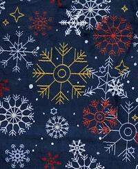 Linery & Co. Velvet Plush Fleece Reversible Sherpa Christmas Throw