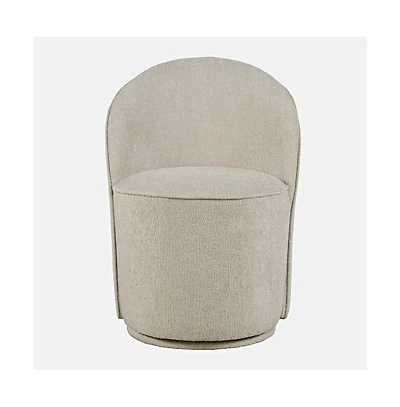 Jofran Landon Mid-Century Modern Upholstered Swivel Dining Chair