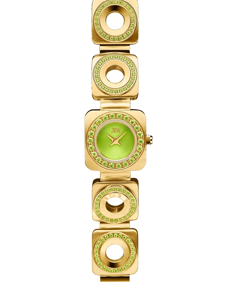 Jbw Chasm Japan Quartz 18k Gold-Plated Stainless Steel Watch, 18mm