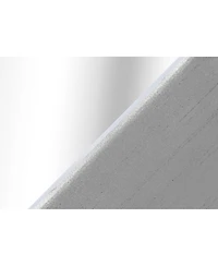 Lovmor Accent Table, Side, End, Nightstand, Lamp, Living Room, Bedroom, Clear Mirror, Grey, Transitional