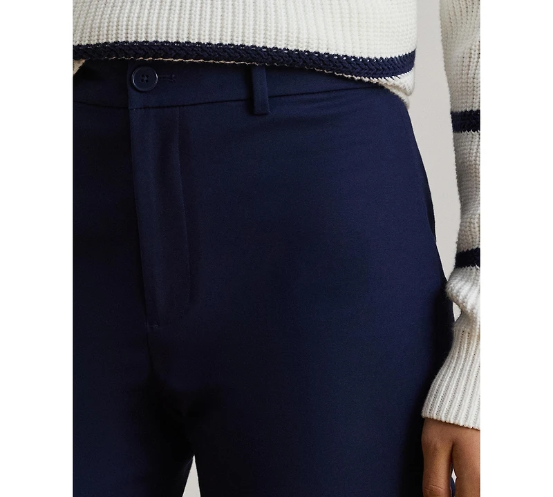 Lauren Ralph Women's Double-Faced Stretch Capri Pants