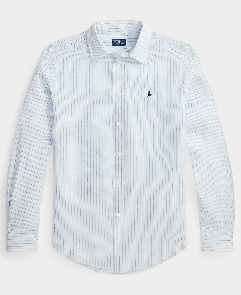 Polo Ralph Lauren Women's Classic Fit Striped Spread Collar Shirt