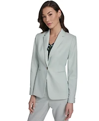 Tommy Hilfiger Women's Slim Fit Tonal Stripe Blazer