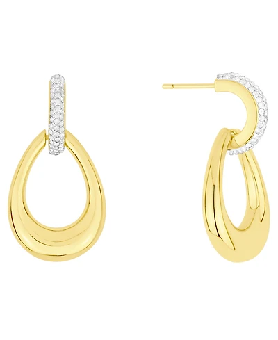 And Now This Crystal 18k Gold-Plated Brass Drop Earrings, Macy's Exclusive