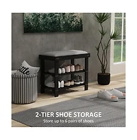 Slickblue Tiered Shoe Storage Rack for Neat Entryways