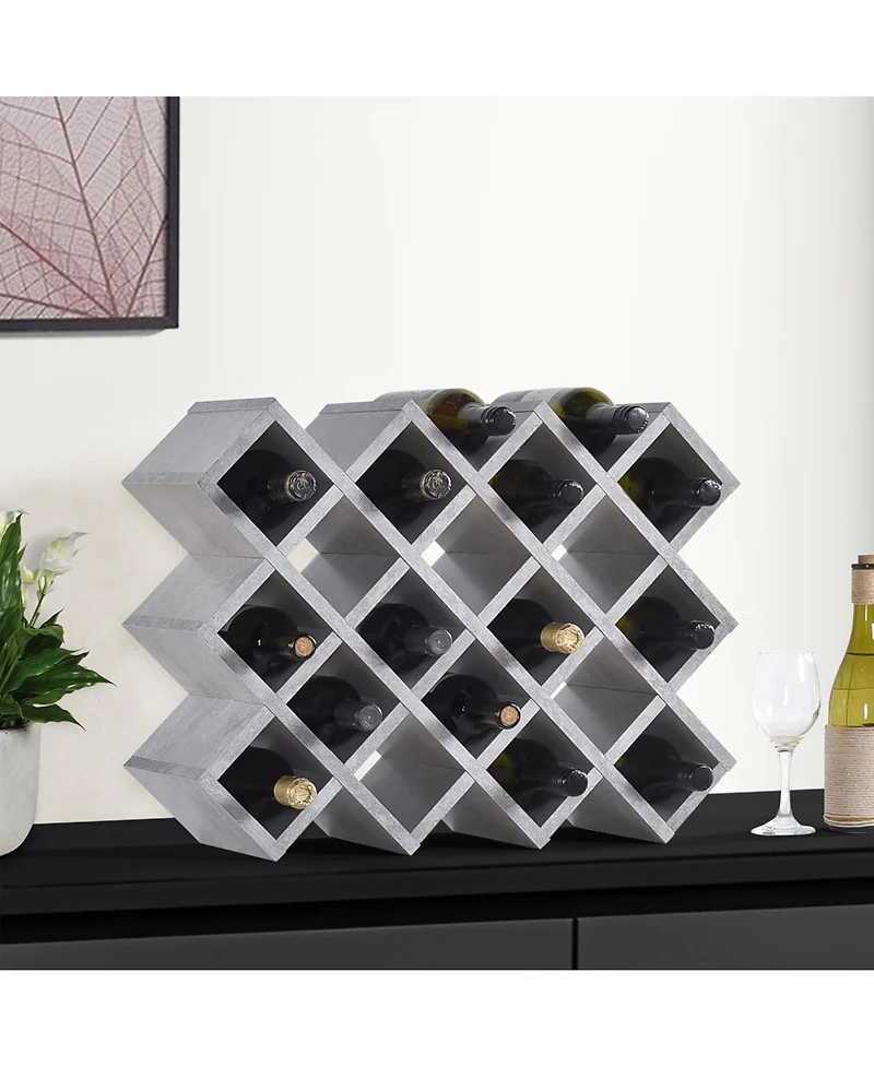Kings Brand Furniture Cava Wine Rack (30 Grid)