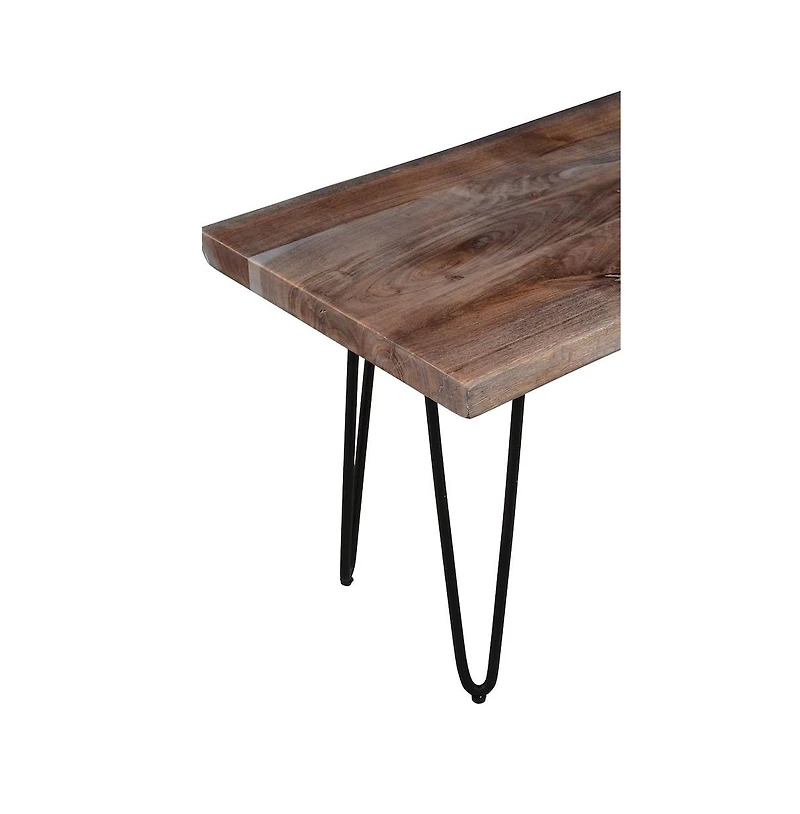 Jofran Nature's Edge 48'' Modern Solid Wood Live Edge Bench