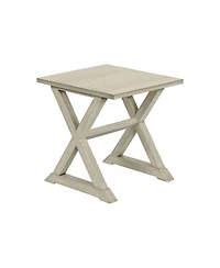 Lovmor Accent Table, End, Side Table, Square, Nightstand, Bedroom, Lamp, Antique White Veneer, Transitional