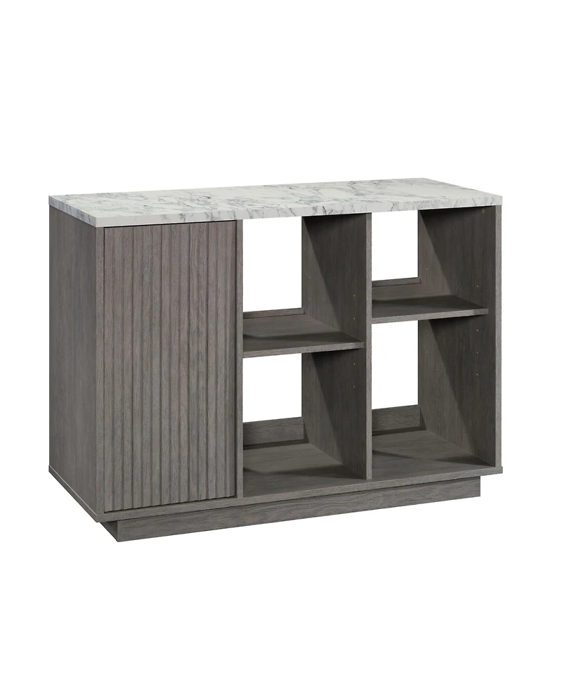 Lovmor Modern Gray Storage Solution with 2 Adjustable Shelves for Living Room Guest Room and Entryway