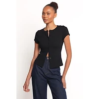 Petal and Pup Women's Tylarah Short Sleeve Cardigan Top