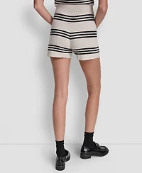 Dkny Jeans Women's Striped Sweater Shorts