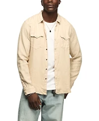 Lucky Brand Men's Spread Collar Western Shirt