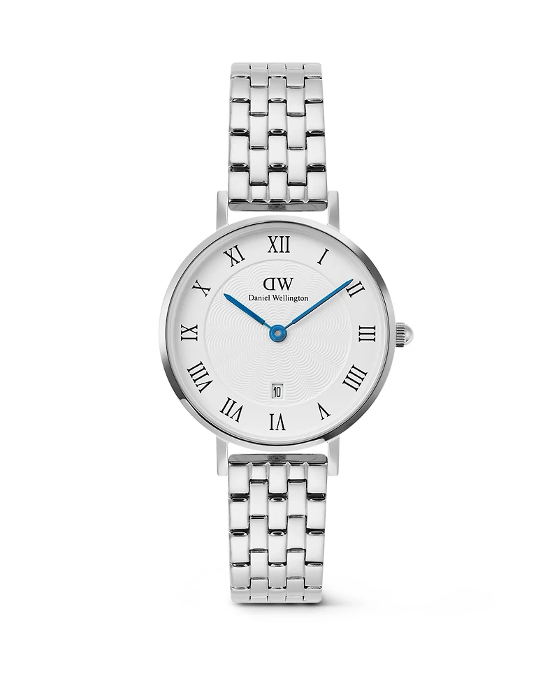 Daniel Wellington Women's Date Silver-Tone Stainless Steel Watch