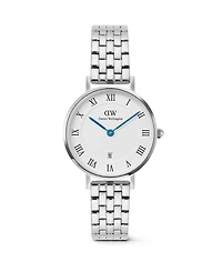 Daniel Wellington Women's Date Silver-Tone Stainless Steel Watch