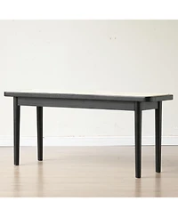 Streamdale Furniture Modern Oak Wood Dining with Rattan Detail Bench