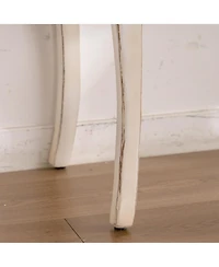 Streamdale Furniture Antique White Carved Console Table