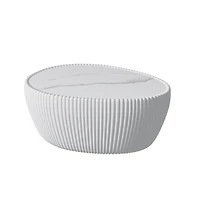 Streamdale Furniture Modern Pu Coffee Table for Living Room