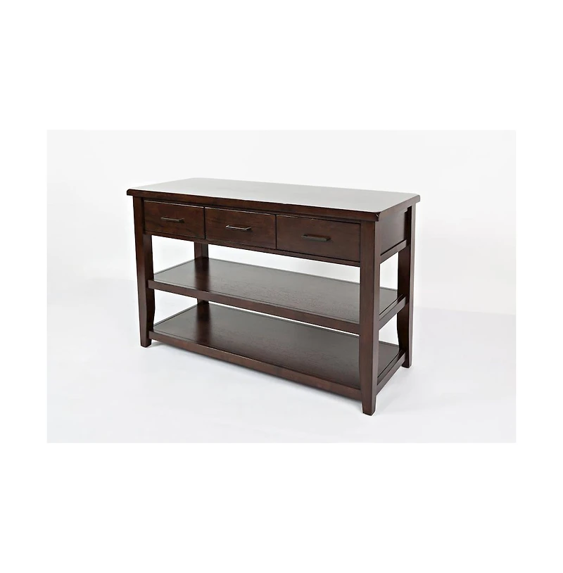 Jofran Twin Cities Contemporary Brown Sofa Table