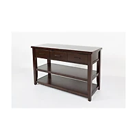 Jofran Twin Cities Contemporary Brown Sofa Table