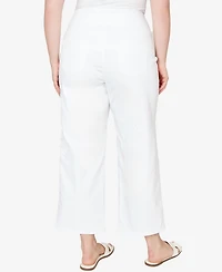 Ruby Rd. Plus Embroidered Stovepipe Pull On Jeans