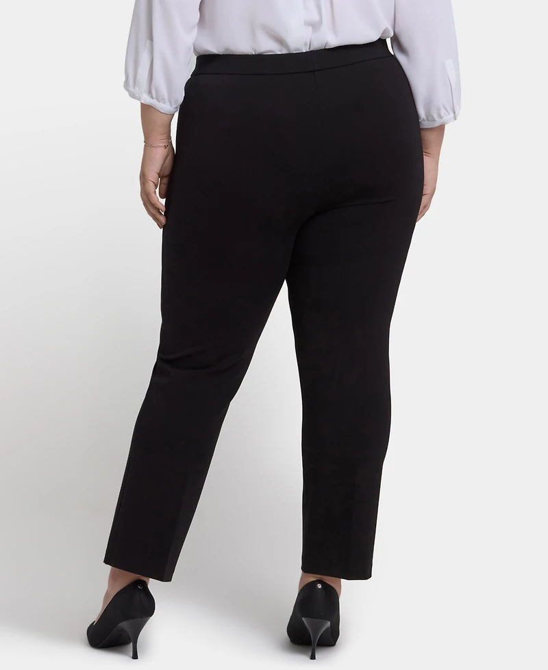 Nydj Plus Pull-On Slim Ankle Trouser Pants