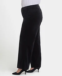 Nydj Plus Teresa Wide Leg Corduroy Pants