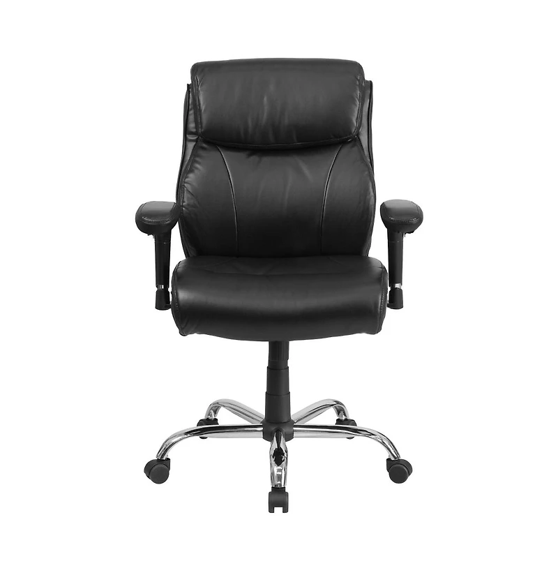 Emma+Oliver 400 lb. Big & Tall Mid-Back Swivel Clean Line Stitch Ergonomic Task Office Chair