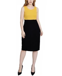 Ny Collection Women's Lace-Detail 2 Piece Textured Knit Dress Set