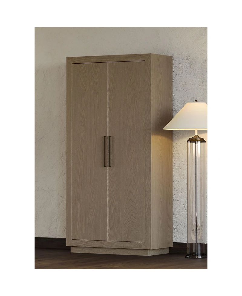 Maven Lane Uma Contemporary Wooden Cabinet in Refined Grey Finish
